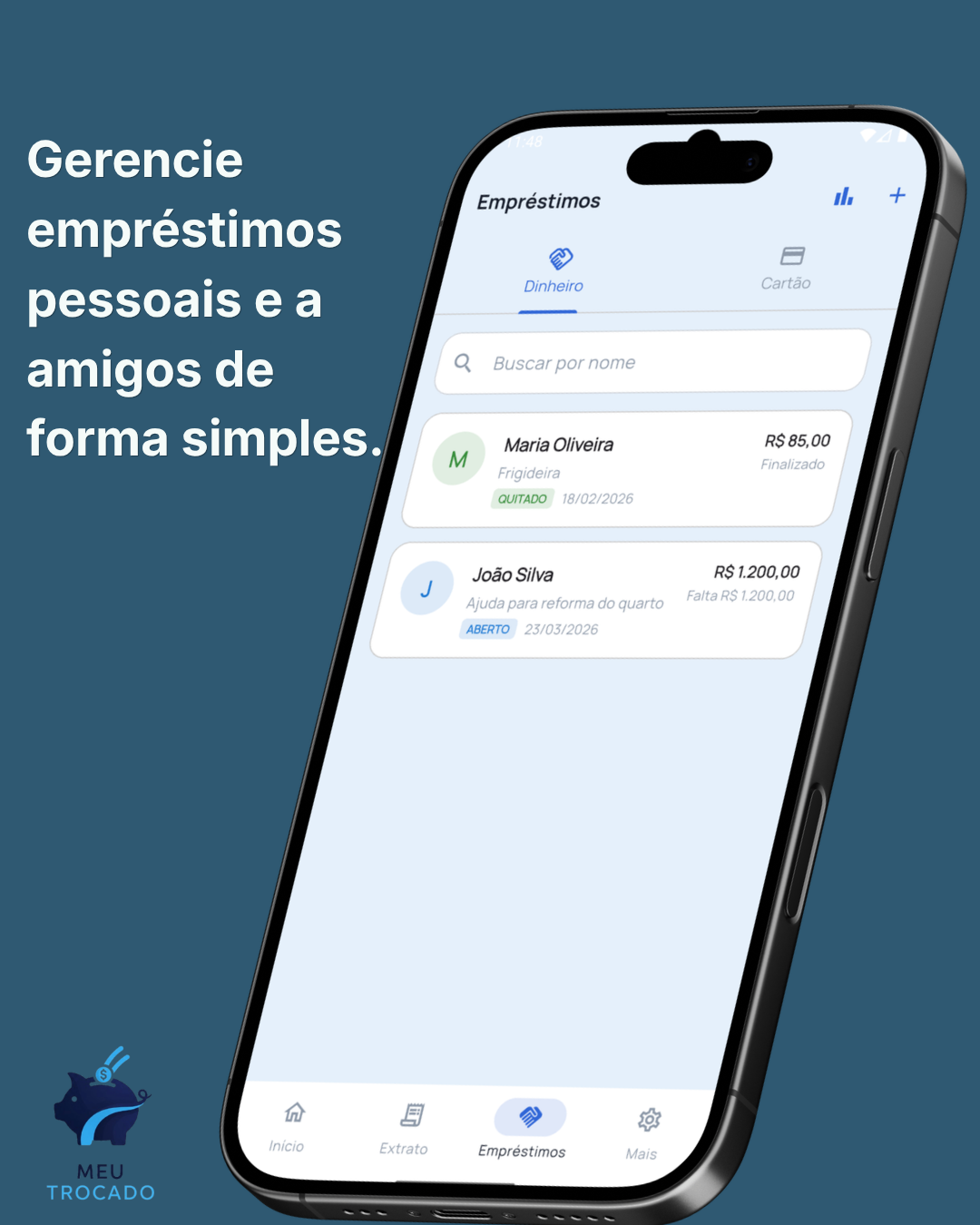Tela 4 do aplicativo Meu Trocado